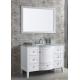 48′′ Bathroom Vanity Cabinets Furniture Floor Mounted with White Glossy Finish