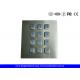 Illuminated Backlit Metal Keypad 3x4 Matrix for Low-lit / Dark Envirement