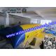 Blue And Yellow  Inflatable Water Blob , Inflatable Water Jumping Pillow