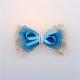 Ribbon Bow Flower Hair Decorations Crochet Chiffon Material With Pearl Band