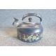 Quality satin polished color single induction bottom whistling kettle custom camping stainless steel coffee pot