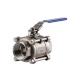 Full Bore 3 Piece Internal Threaded Ball Valve 1-1/2 Aisi 316l Pn16