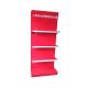 Factory Customize Red Shelf single side steel supermarket shelves
