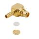Gold Female To Male Aerial Connector , External Coaxial Connector For RF Cable
