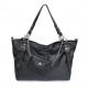 Wholesale Price Black Leather Fashion Shoulder Bag Handbag Purse HOBO #2002