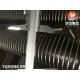 ASME SA213 T12 High Efficiency Welded Helical HFW Helical Spiral Serrated Finned Tube For Heat Exchanger Air Cooling