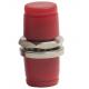 Red cap Square type Ceramic or Bronze Sleeve FC PC Round Fiber Optic Adapter for CATV Networks