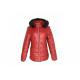 Ladies PU Coats Jacket Quality Fashion Keep Warm Autumn And Winter Burgundy