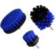Scrubber Drill Attachment Cleaning Brush 3pc Set Drill Bit Cleaning Brush Blue Color