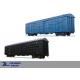 Large Covered Railway Box Wagon Car 145m3 Capacity 1435mm Rail Gauge