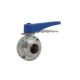 Tri Clamp End Sanitary Butterfly Valves 3/4-4 For Shutting Off A Flow Of Liquid