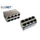 DIP Mounting Modular Jack Connector EMI Spring With 5G Integrated Transformer