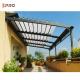 Water Resistant UV Rays Retractable Sun Shade For Pergola