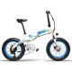 Non Slip Fat Tire Electric Bike Large Capacity Battery Strong Grip