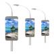 Outdoor Roadside Light Poles Displaying Full Color Led Signs Large Screen