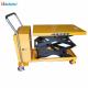 Factory direct sell portable 350kg electric scissors lift table cart with 1500mm lifting height