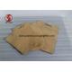 Food Grade Brown Kraft Paper Bags With Handles / Handle / Zipper Lock Waterproof