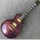 Grand Purple burl top Electric Guitar, Solid Mahogany Body 6 strings Guitarra Gloss finish