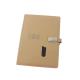 Customized Multifunctional Business Hardcover Smart Powerbank Pu Loose Leaf Wireless Charging Notebook