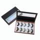 Custom black  ten pair eyelash  box with pvc window Mink lash paper box