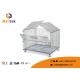 Durable Zinc Plated Wire Mesh Storage Containers With Lid Security Mesh Box