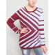 Jacquard Stripe Double Layer Sweater , Size M Family Christmas Sweaters