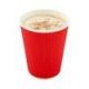 0.64 Ounces Personalized Party Cups , Hot Beverage Cups Ripple Wall Design
