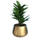 Hot sale decorative round steel flower pots small planter