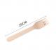 6Inch Compostable Disposable Wooden Utensils Fork Cutlery