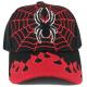 Brimmed Adjustable Unisex Baseball Caps Hot Leather Kids Size Web / Spider Flame