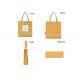 Yellow 12A Washable Canvas Tote Bags Without Zipper Closure