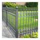 6ft x 8ft Flat Top Corten Metal Picket Steel Fence with Powder Coated Frame Finishing