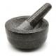 Polished Granite Stone Mortar And Pestle Mortar Round Spices Press Grinder