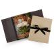 Kraft Or Black Simple Memory Y Lane Gift Wedding Recall Box With Bowknot Lid