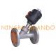 2'' DN50 PN16 Pneumatic Flanged Angle Seat Valve Stainless Steel