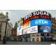 P8 SMD3535 200W Outdoor Advertising Led Display 5500nits IP54