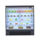 Multi Layers Open Display Chiller Single Temperature For Fruits Or Drinks