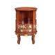 Small Round Coffee Corner Table Living Room Wood End Table With 2 Drawer LS-A120J