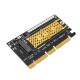 M.2 Nvme SSD To PCI E Adapter 4X 8X 16X With 3528 Colorful Flash LED