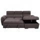 royal Capri 2seater chaise living room modern leather sofa l shape sleeper sofa set  furniture cum bed