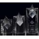 rising star crystal award/3d laser engraving crystal star trophy/2d laser engraving award