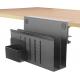 Desk Storage 2 Tier Steel Hanging Under Desk Laptop Holder with Pen Holder and Lacquer