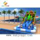 Crocodile Inflatable Water Slide Park With Swimming Pool For Children Outdoor Promotion