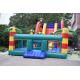 Giant Inflatable Palm Tree Slides / Inflatable Combo With Safety Rail Protection Network