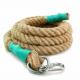 Dia 36 mm 3 strand natrual fiber brown twisted rope for packing mooring boat and more