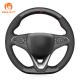 MEWANT Suede And Carbon Fiber D Type Steering Wheel Cover New Launched For Opel Astra Combo Corsa Grandland X Insignia
