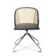 Wood Executive PP Seat 30in Rattan Office Chairs 42cm Back