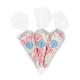 Transparent Cone Shaped Plastic Sweet Bags , Custom Party Candy Bags