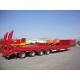 4 axle 30 tons to 100 tons low bed truck trailer with lowbed height for sale