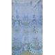 Laser Cut Embroidery Fabric Light Blue Poly Grpund Embroidered Eyelet Fabric For Garment Brands